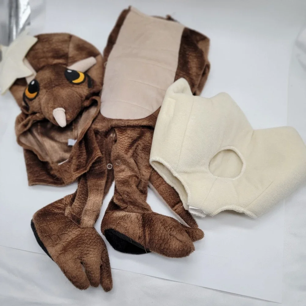 3 Month Hatching Triceratops Costume Dinosaur Egg Costume for Baby, Halloween
